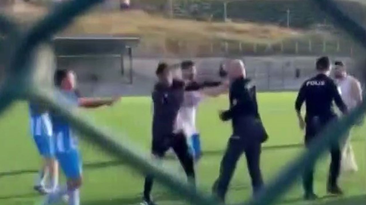 Amatör lig maçında çıkan tartışmayı polis biber gazıyla bastırdı