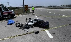 Motosiklet sürücüsü kazada can verdi