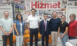 Müdür Cirit Hizmet Gazetesi’ni ziyaret etti