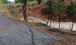 Denizli'de şiddetli yağış dereleri taşırdı