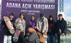 Genç kaykaycılar, Denizli'yi Adana'da temsil etti