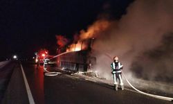 Denizli'de İşçi Servis Otobüsünde Korkutan Yangın