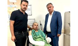 Başkan Pütün'den Yangında Yaralanan Orman İşçisine Ziyaret