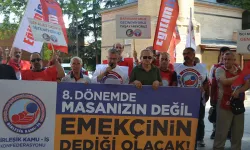 Denizli'de Kamu Emekçileri Eylem Yaptı: “İnsanca Yaşamak istiyoruz”