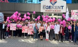 Egekent Hastanesi’nden Pembe Kurdeleli Farkındalık Yürüyüşü