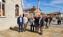 Beyağaç Çarşı Cami inşaatı sona yaklaştı