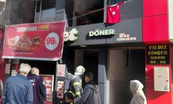 Dönercide çıkan yangın paniğe yol açtı