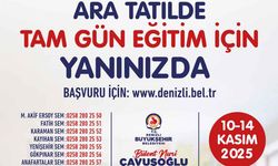 Denizli Büyükşehir ara tatilde öğrencilerin yanında