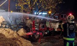 Samanlık yangını korkuya neden oldu