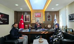 Başkanı Tatık makamında SMA hastası Kerem bebeği ağırladı