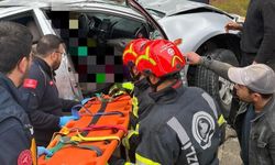 Yoldan çıkan araç ağaca çarptı; 1 ölü, 1 yaralı