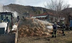 Samanlıkta çıkan yangın korku yaşattı