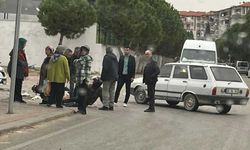 Motosiklet ve otomobilin karıştığı kazada 1 kişi yaralandı
