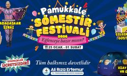 Pamukkale'de çocuklar için dopdolu sömestir  festivali