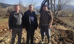 Beyağaç Belediyesi ulaşımı olmayan araziler için yol yapım çalışmasını sürdürüyor