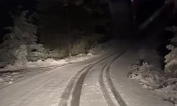 Denizli emniyeti sürücüleri  kar yağışı sonrası uyardı