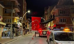 Tavas'ın her noktası bayraklarla donatıldı