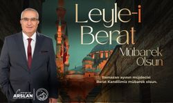 Başkan Arslan’dan Berat Kandili mesajı