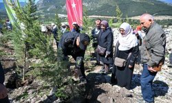 Denizli’de 28 Polis Şehidi Anısına 200 Fidan Toprakla Buluştu