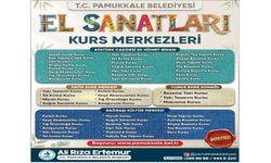 Pamukkale Belediyesi Ücretsiz El Sanatları Kursları  Başlıyor
