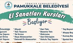 Pamukkale Belediyesi Ücretsiz El Sanatları Kursları Başlıyor