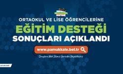 Pamukkale Belediyesi’nin eğitim yardımı sonuçları açıklandı