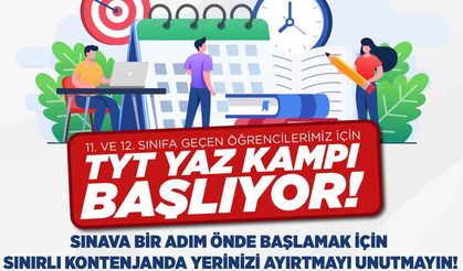 Denizli Büyükşehir’den TYT yaz kampı