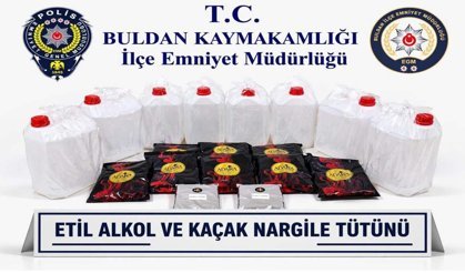 Buldan’da kaçak alkol ve tütün operasyonu düzenlendi