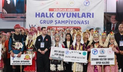 Halk Oyunları Şampiyonası Buldan’da renkli görüntülere sahne oldu