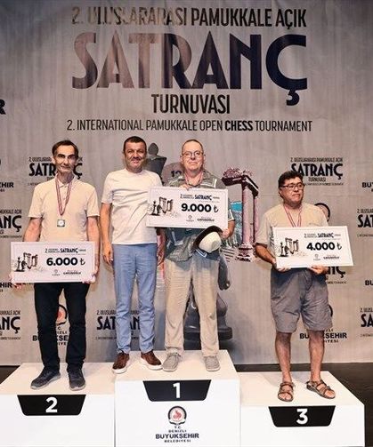 2. Uluslararası Pamukkale Açık Satranç Turnuvası Şampiyonlarını Buldu