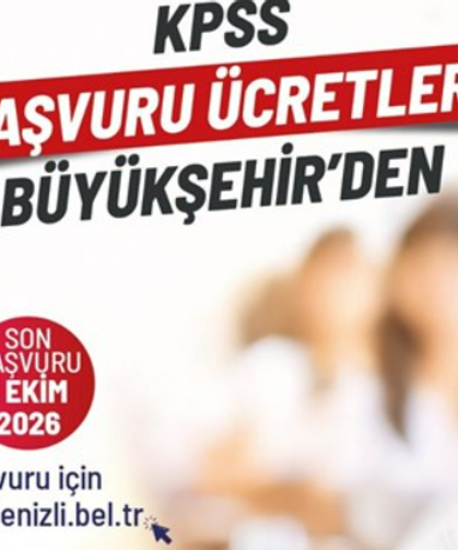 Denizli Büyükşehir KPSS Sınav Ücreti Desteği Verecek