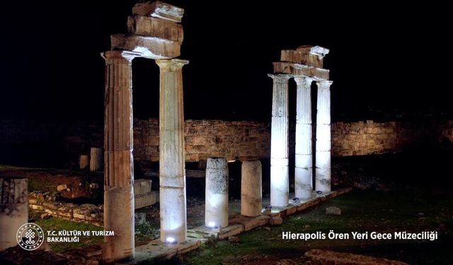 Hierapolis ören yerinde Gece Müzeciliği başlıyor