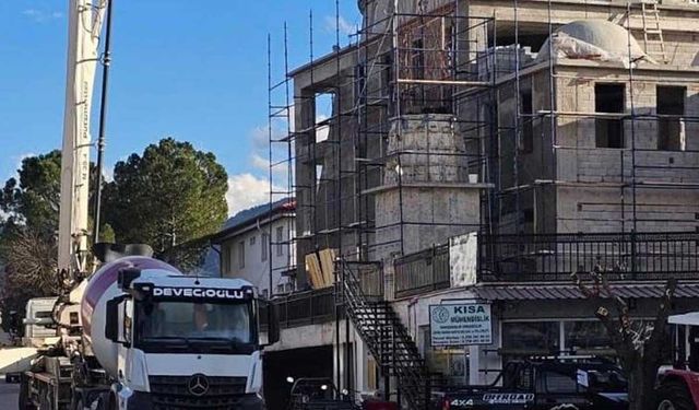 Beyağaç Çarşı Cami İnşaatında Sona Yaklaşılıyor