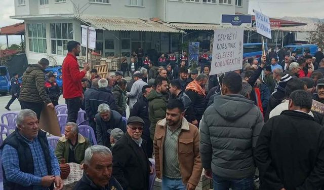Köylüler Eşeler Yaylasındaki içme suyu kaynakları için eylem yaptı
