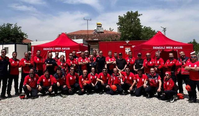 MEB AKUB, Denizli'nin 10. akredite arama kurtarma ekibi oldu