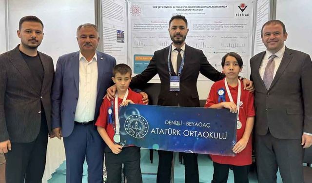 Beyağaç’ın gururları proje yarışmasında Türkiye 2. oldu