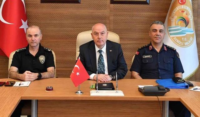 Denizli Valisi Coşkun, 2025 yılı Mayıs ayı asayiş verilerini paylaştı