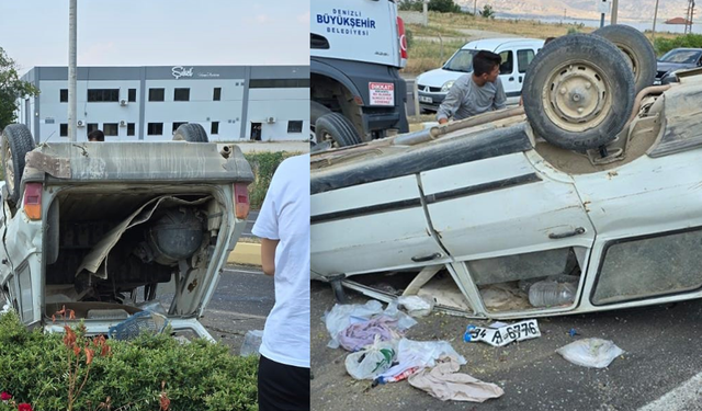 Denizli’de Trafik Kazası: Kontrolsüz Dönüş 1 Kişiyi Yaraladı