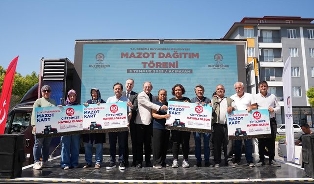 Denizli Büyükşehir Belediyesi'nden Mazot Desteği
