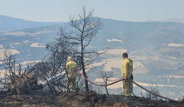 Denizli'de Yıldırım Düşmesi Sonucu Çıkan Yangın Söndürüldü