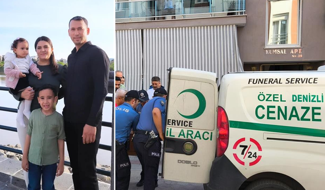 Denizli'de Acı Olay: Polis,Eşi ve Çocuklarını Öldürüp İntihar Etti