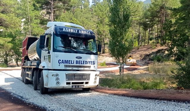 Çameli'de Asfalt Çalışmaları Tamamlandı
