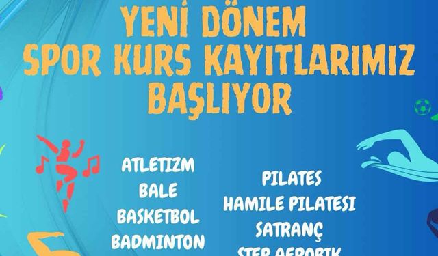 Büyükşehir spor kursları kayıtları başlıyor