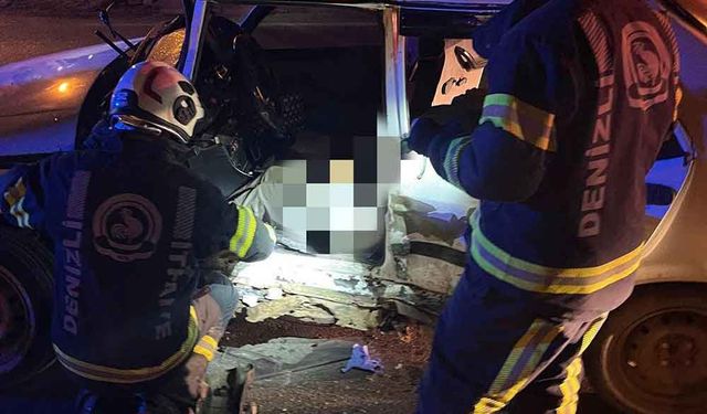 Tali yoldan ana yola bağlanmak isteyen otomobil ile kamyonet çarpıştı; 1 ölü