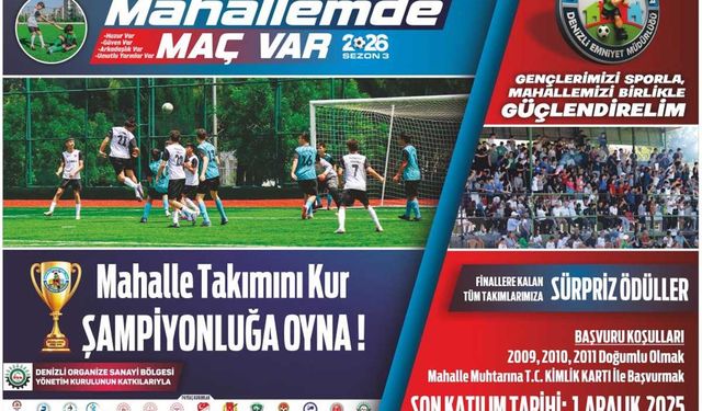 Mahallemde Maç Var turnuvasında üçüncü sezonun başvuruları başladı