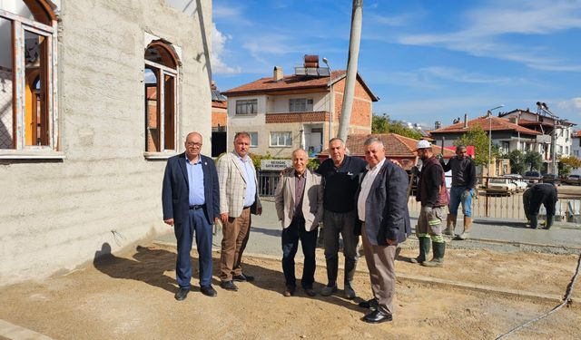 Beyağaç Çarşı Cami inşaatı sona yaklaştı