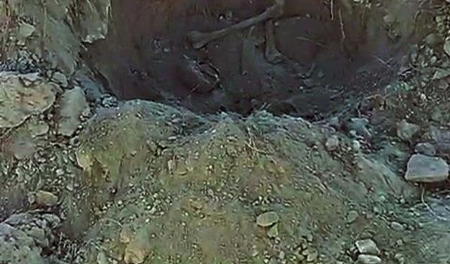 5 toprak küpün içerisinde insana ait kemik parçaları bulundu