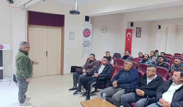 Buldanlı avcılar sertifika sahibi oldu