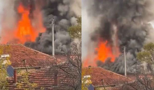 Anne ve oğlunun yaşadığı 2 bitişik ev yangında kullanılamaz hale geldi