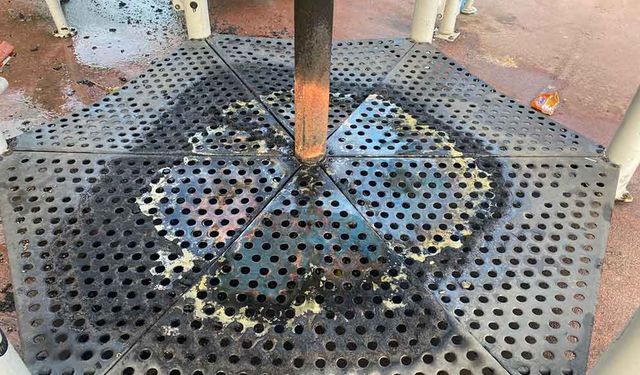 Parkta oynayan çocuklar oyuncağı ateşe verdi